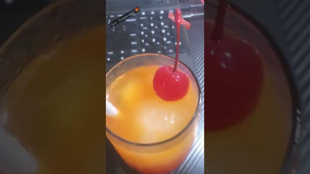 'Video thumbnail for Best drink ever by my beloved | Homemade El Hombre Tequila Sunrise'
